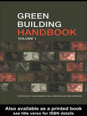 cover image of Green Building Handbook, Volume 1